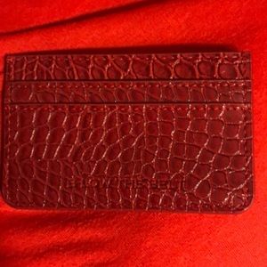 B-low the Belt Croc card case